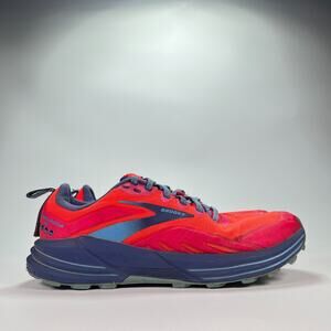 Brooks Cascadia 16 Bright Red Pink Trail Running Shoes 1203631B647 Womens Sz 9.5